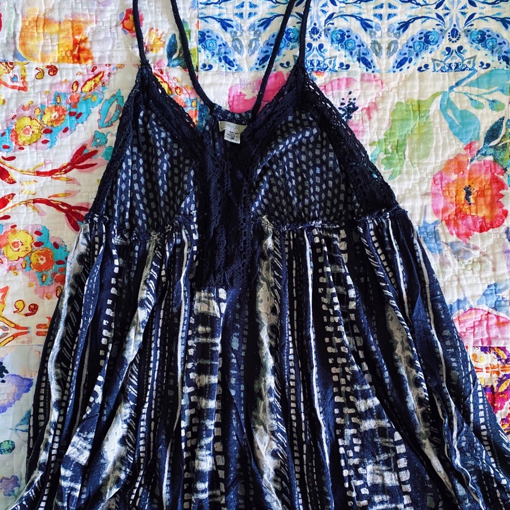 Flowy, Black and White Ecoté tank top